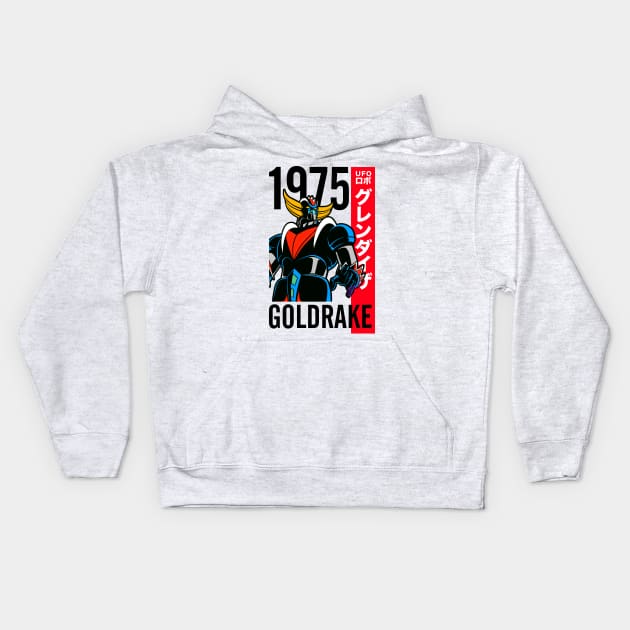 270 Goldrake 1975 Kids Hoodie by Yexart